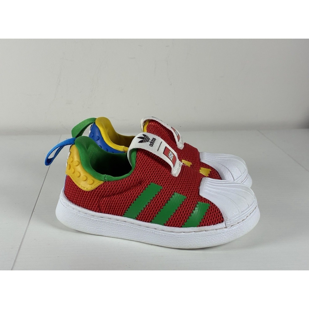 Adidas Toddler Superstar 360X Lego Shoes (5.5) Colorful